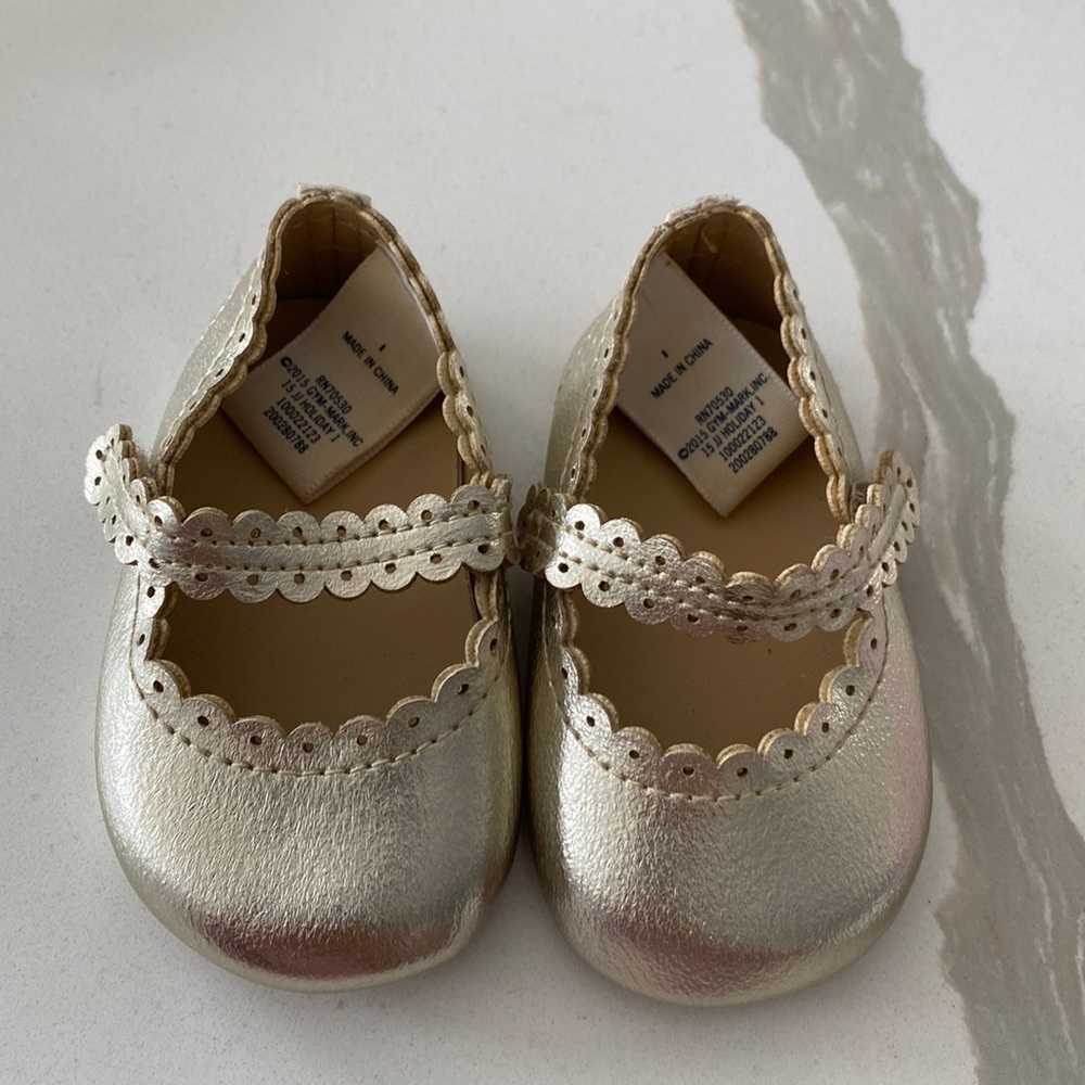 Janie & Jack Leather Flat Dress Shoe’s